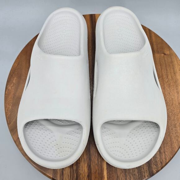 Crocs Mellow Recovery Sandals Mens 13 Light Gray Comfort Sport Slip On Slides main image 4
